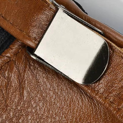 "Nobleman" Genuine Cowhide Leather Cap