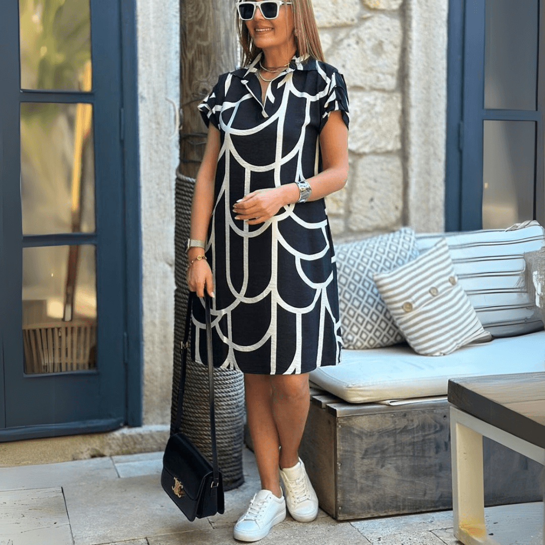 GINA | KORTÄRMAD KLÄNNING - Milafashion-se.com