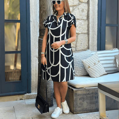 GINA | KORTÄRMAD KLÄNNING - Milafashion-se.com