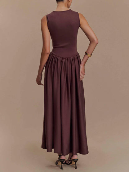 MILA™ Minimalistisk retroklänning med fyrkantig hals - Milafashion-se.com