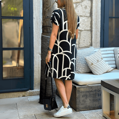 GINA | KORTÄRMAD KLÄNNING - Milafashion-se.com