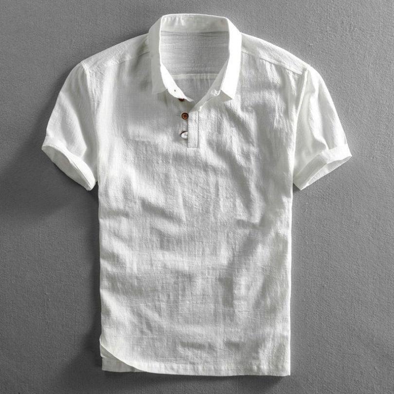Kortärmad "Fuji" i japansk stil för män - Milafashion-se.com