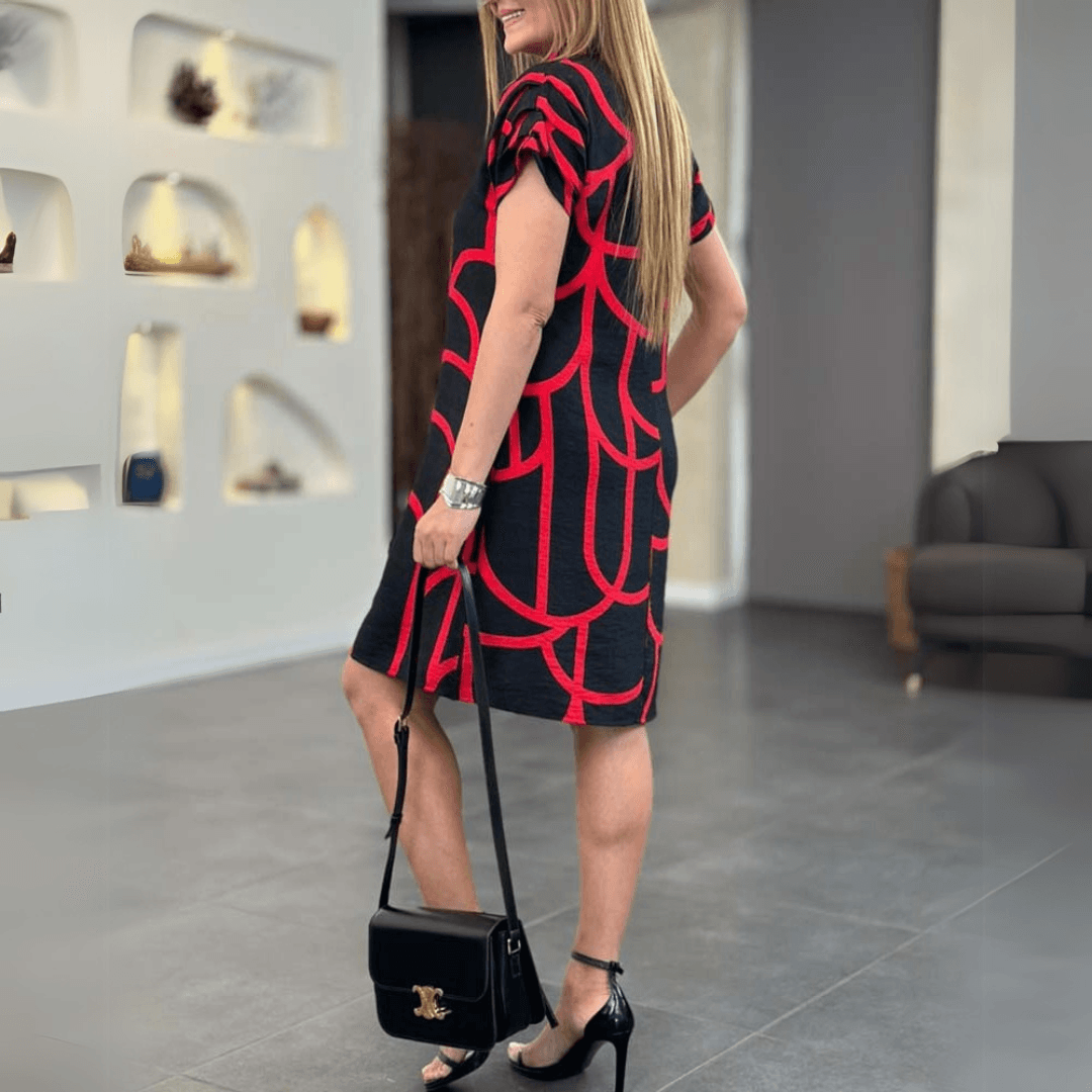 GINA | KORTÄRMAD KLÄNNING - Milafashion-se.com