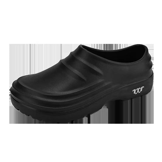 2024New Fashion Cotton Slippers Men Winter Warm Home Cotton Shoes Waterproof Garden Shoes Indoor Slip on Concise Shoes - Milafashion-se.com