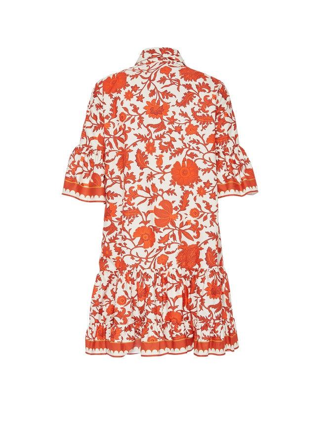 Unique Autumn Prints Mini Dress - Milafashion-se.com