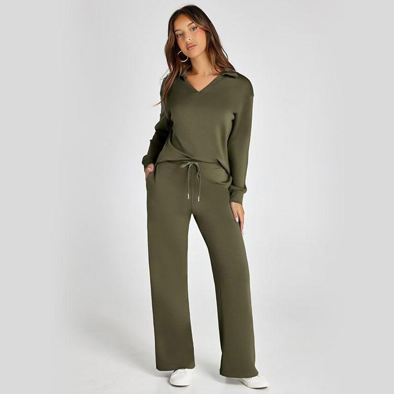 Luna Lounge Set – 2-delat mjukisset för kvinnor. - Milafashion-se.com