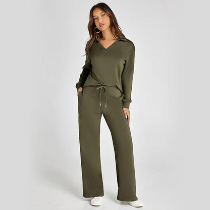 Luna Lounge Set – 2-delat mjukisset för kvinnor. - Milafashion-se.com