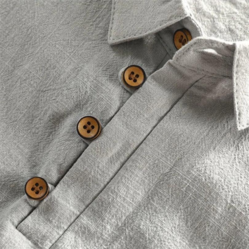 Kortärmad "Fuji" i japansk stil för män - Milafashion-se.com