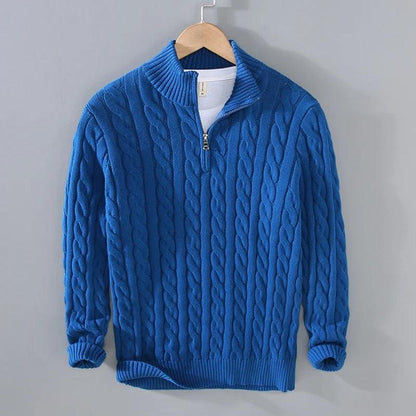 Gordona | Men's Premium Quarter Zip Sweater - Milafashion-se.com