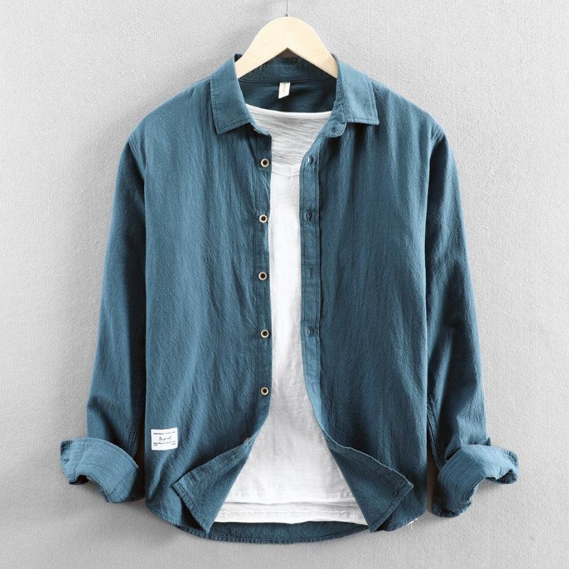 Men's "Tono" Japan-Style Shirt - Milafashion-se.com