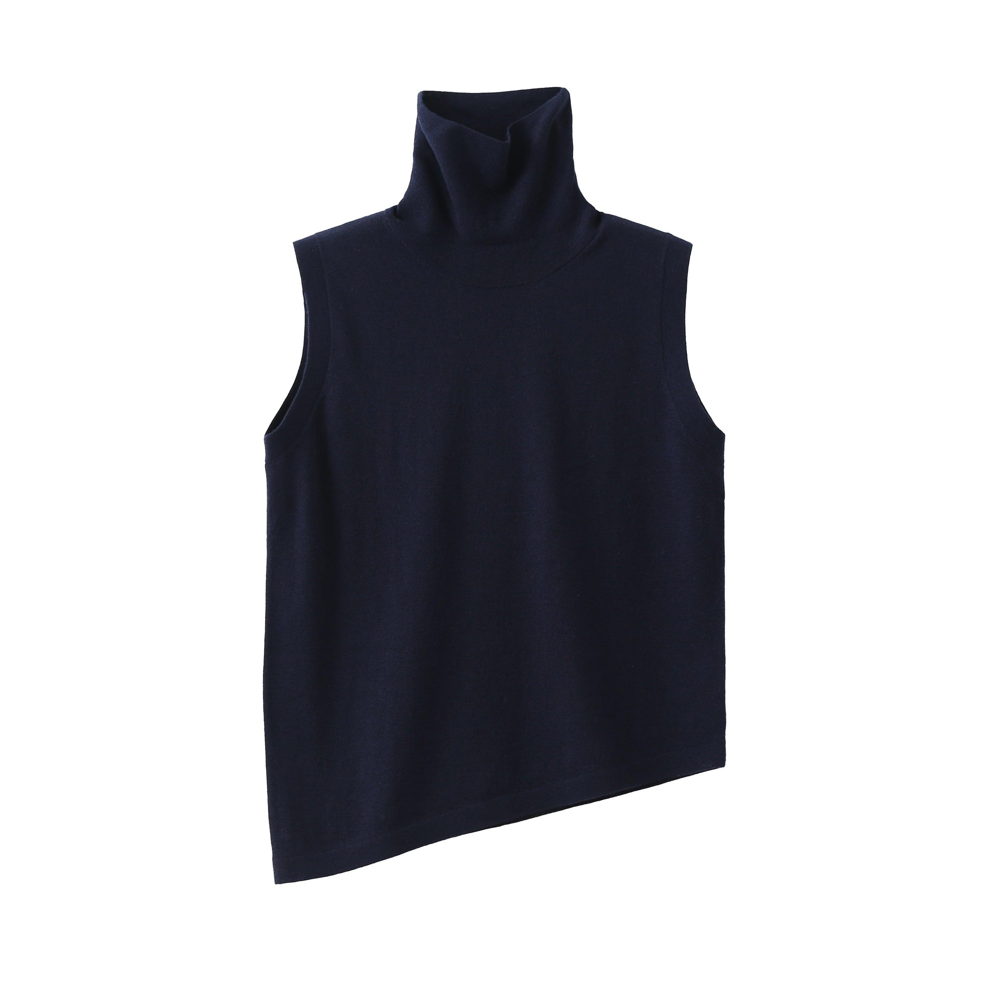 LUSSO Acrilico Crop Turtleneck Sweater - Milafashion-se.com