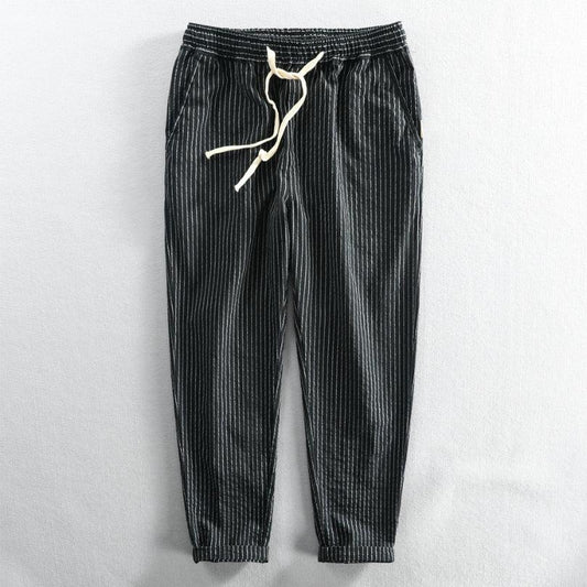 Men's "Kozuru" Japan-Style Striped Pants - Milafashion-se.com
