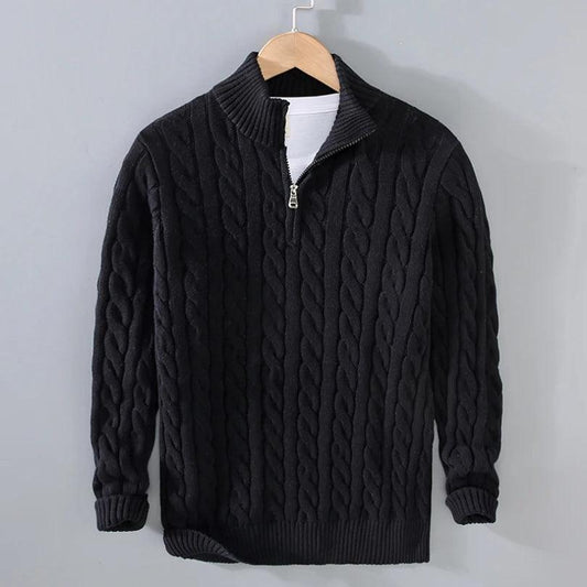 Gordona | Men's Premium Quarter Zip Sweater - Milafashion-se.com