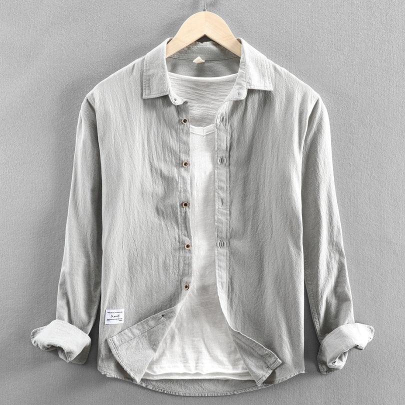 Men's "Tono" Japan-Style Shirt - Milafashion-se.com
