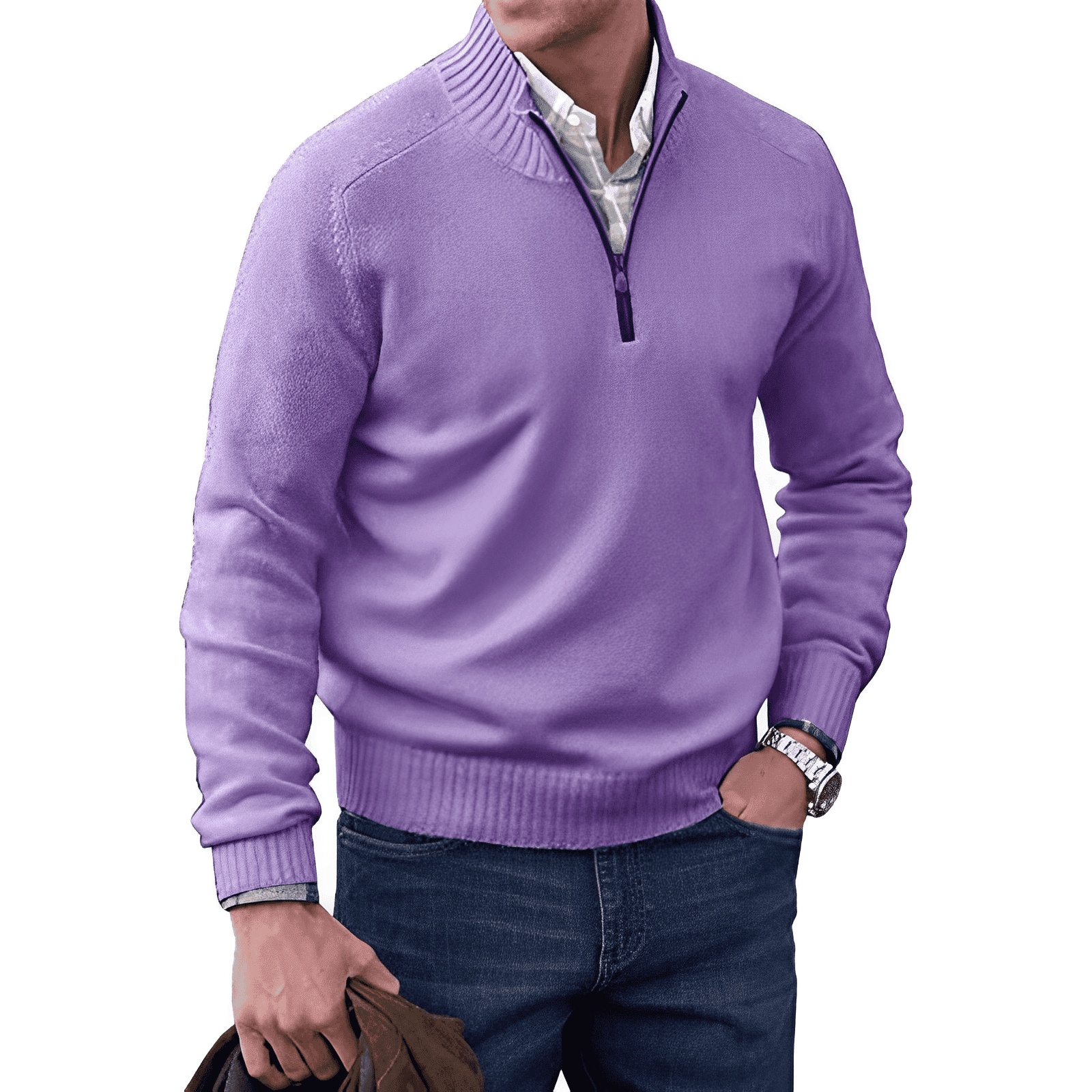 Silvano™ | Zip-Pullover i Elegant Design - Milafashion-se.com