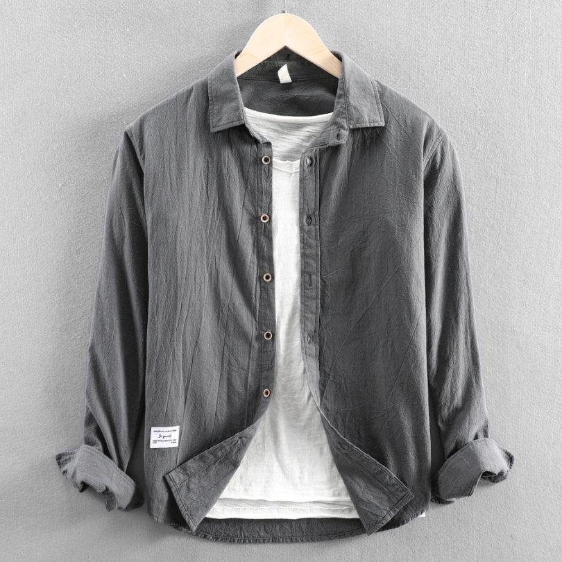 Men's "Tono" Japan-Style Shirt - Milafashion-se.com