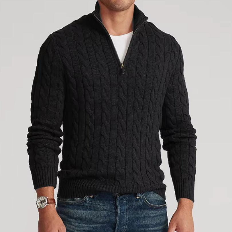 Gordona | Men's Premium Quarter Zip Sweater - Milafashion-se.com