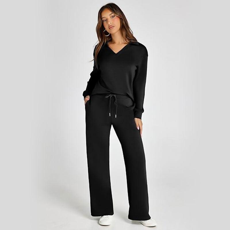 Luna Lounge Set – 2-delat mjukisset för kvinnor. - Milafashion-se.com