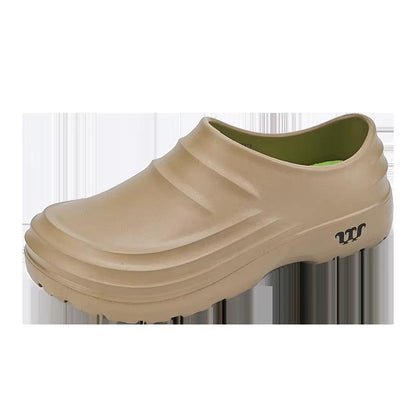 2024New Fashion Cotton Slippers Men Winter Warm Home Cotton Shoes Waterproof Garden Shoes Indoor Slip on Concise Shoes - Milafashion-se.com