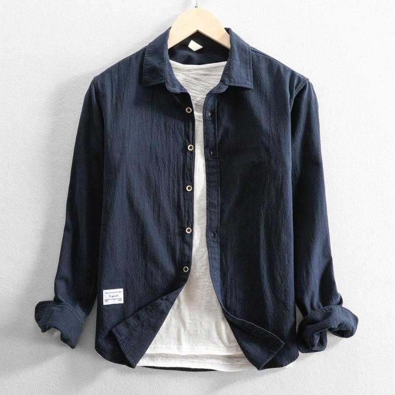 Men's "Tono" Japan-Style Shirt - Milafashion-se.com