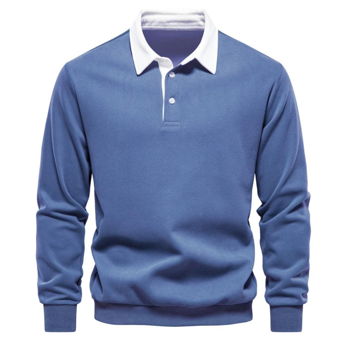 Grahn™ | Pikétröja med Långa Ärmar - Milafashion-se.com