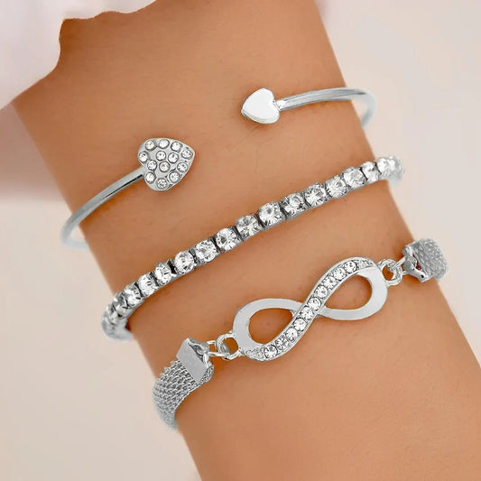 Elvira™ | Vintage Kristall - Armbandsset - Milafashion-se.com