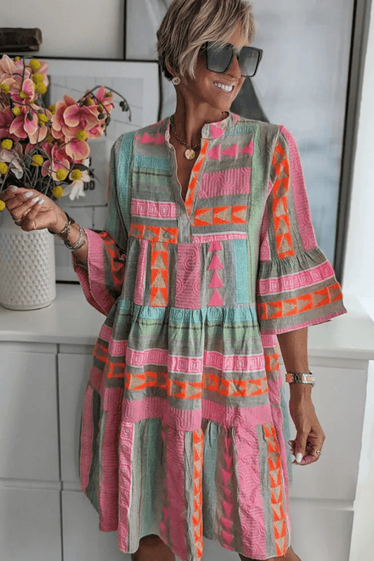 Maya™ | Färgglöd Klänning - Milafashion-se.com