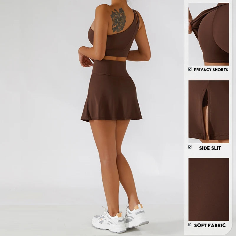 Somrig Sport- & Yogakjol med Slits – Hög Kvalitet - Milafashion-se.com