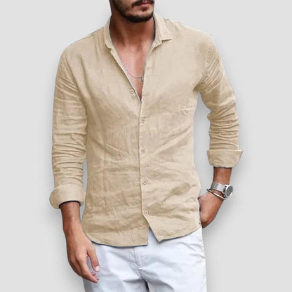 Per™ | Andningsbar Linneskjorta - Milafashion-se.com