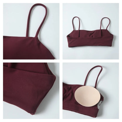 Träningsset Dam – Sport-BH & Vida Byxor i Snabbtorkande Material - Milafashion-se.com