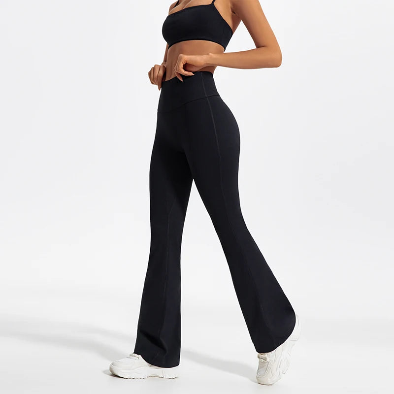 Träningsset Dam – Sport-BH & Vida Byxor i Snabbtorkande Material - Milafashion-se.com
