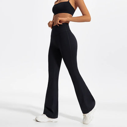 Träningsset Dam – Sport-BH & Vida Byxor i Snabbtorkande Material - Milafashion-se.com