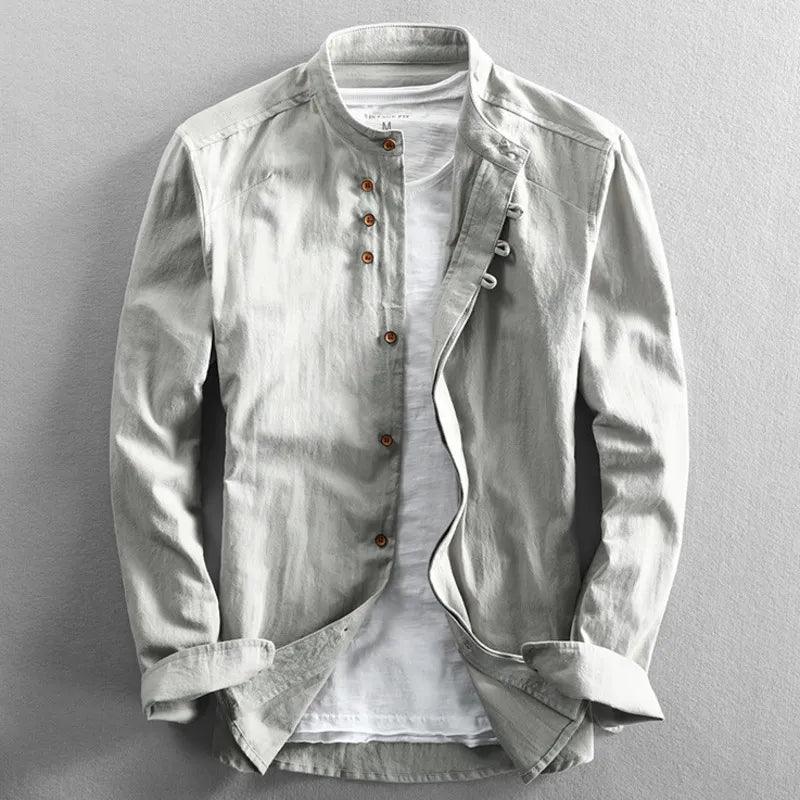 Herrskjorta "Aokaze" i japansk stil - Milafashion-se.com