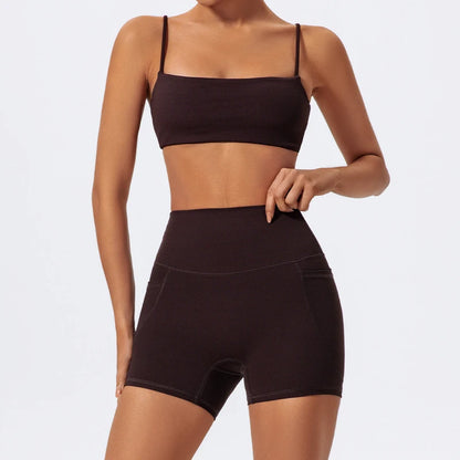 Träningsset Dam – Sport-BH & Vida Byxor i Snabbtorkande Material - Milafashion-se.com