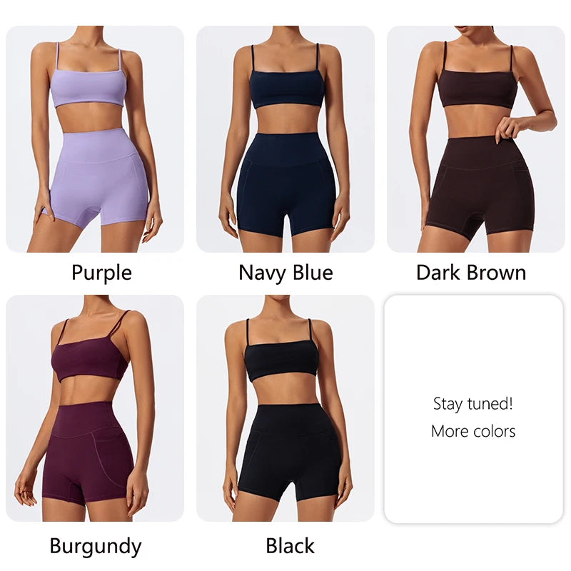 Träningsset Dam – Sport-BH & Vida Byxor i Snabbtorkande Material - Milafashion-se.com