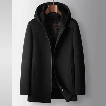 MILA 100% Woolen Hooded Coat