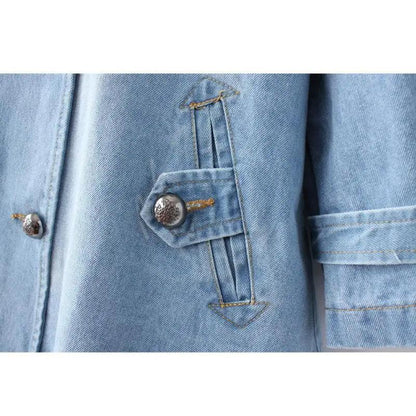Everyday Denim Cape Coat - Milafashion-se.com