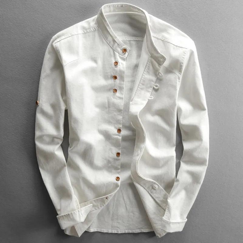 Herrskjorta "Aokaze" i japansk stil - Milafashion-se.com