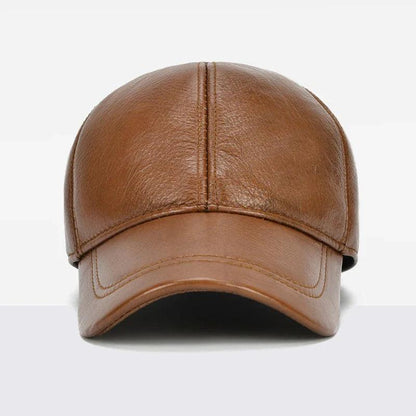 "Nobleman" Genuine Cowhide Leather Cap