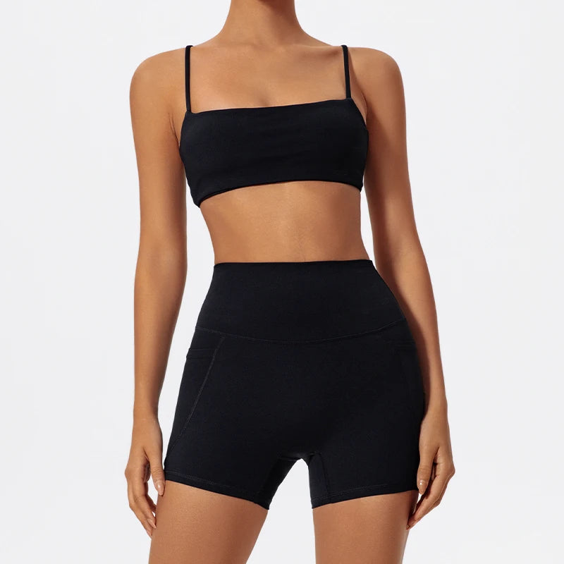 Träningsset Dam – Sport-BH & Vida Byxor i Snabbtorkande Material - Milafashion-se.com