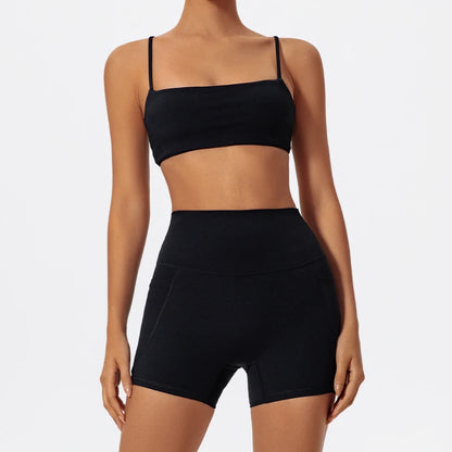 Träningsset Dam – Sport-BH & Vida Byxor i Snabbtorkande Material - Milafashion-se.com