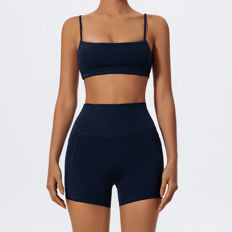Träningsset Dam – Sport-BH & Vida Byxor i Snabbtorkande Material - Milafashion-se.com