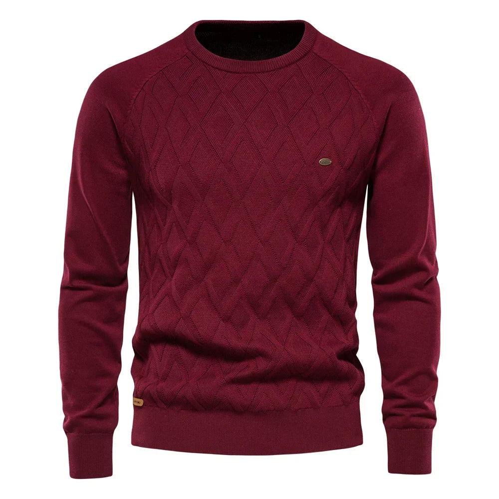 Göran™ | Herrtröja Med Rutdesign - Milafashion-se.com