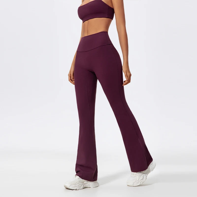 Träningsset Dam – Sport-BH & Vida Byxor i Snabbtorkande Material - Milafashion-se.com