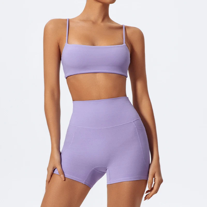 Träningsset Dam – Sport-BH & Vida Byxor i Snabbtorkande Material - Milafashion-se.com