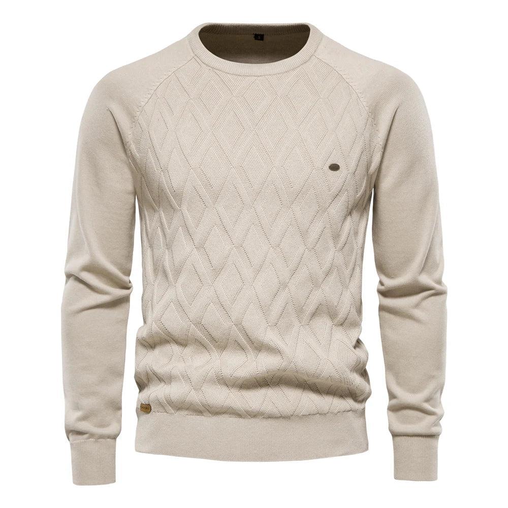 Göran™ | Herrtröja Med Rutdesign - Milafashion-se.com