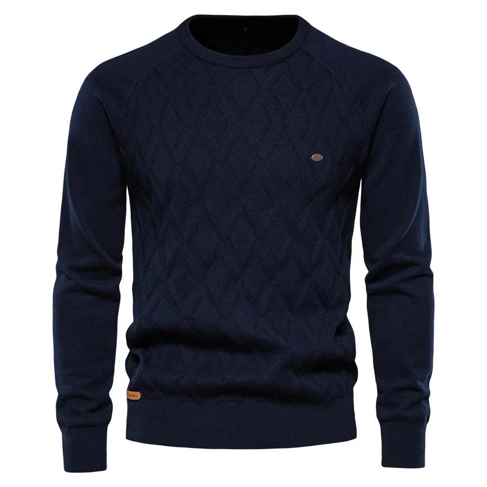 Göran™ | Herrtröja Med Rutdesign - Milafashion-se.com