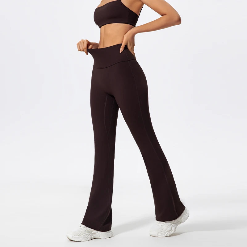Träningsset Dam – Sport-BH & Vida Byxor i Snabbtorkande Material - Milafashion-se.com