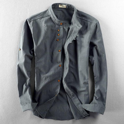 Herrskjorta "Aokaze" i japansk stil - Milafashion-se.com