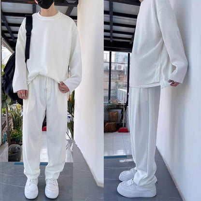 Lös fashionabel långärmad 2-delad uppsättning för män - Milafashion-se.com